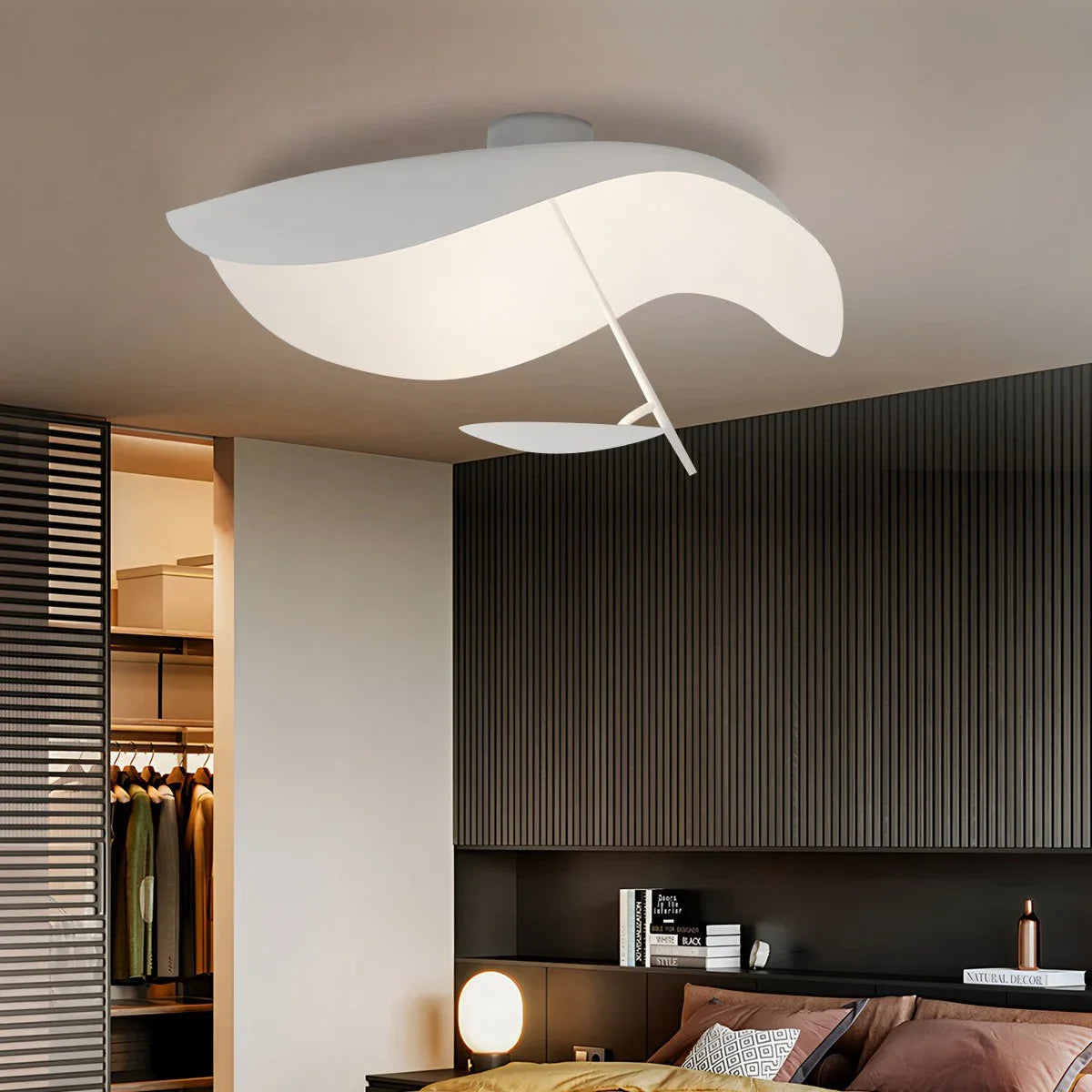 Feyran Sculptural Waveform Ceiling Light for Living Room