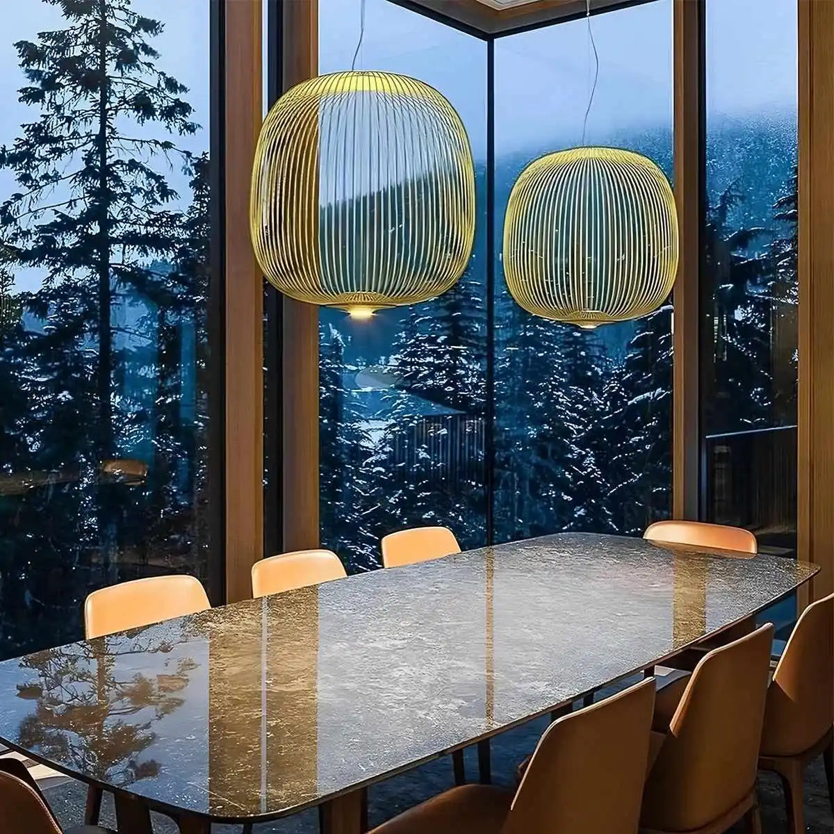 Feyran Foscarini Spokes Bird Cage Pendant Light
