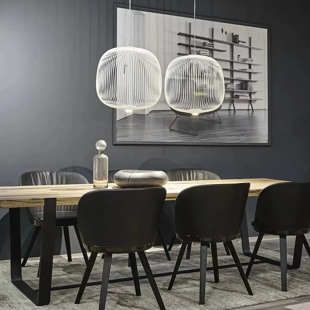 Feyran Foscarini Spokes Bird Cage Pendant Light