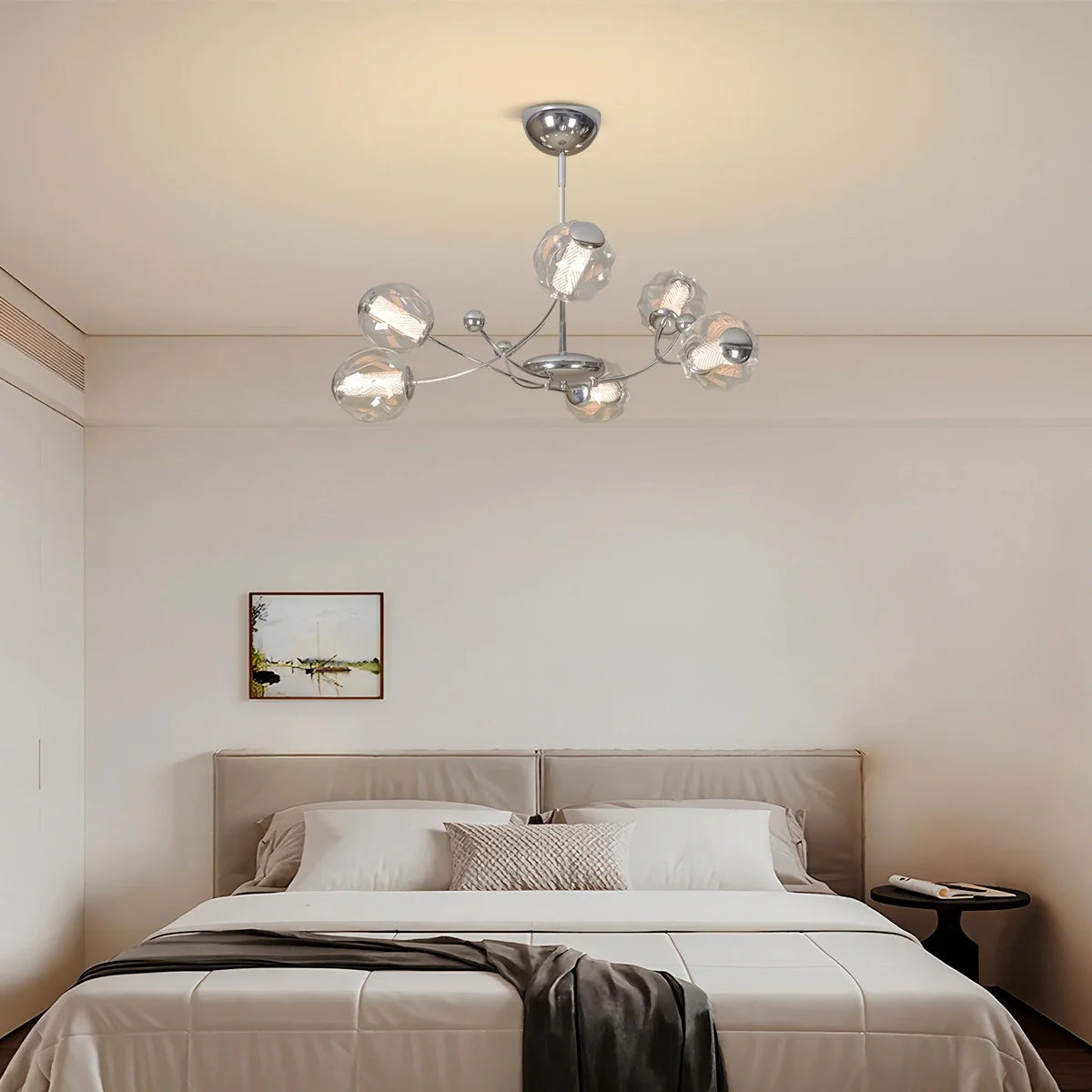 Feyran French Minimalist Glass Ball Chandelier