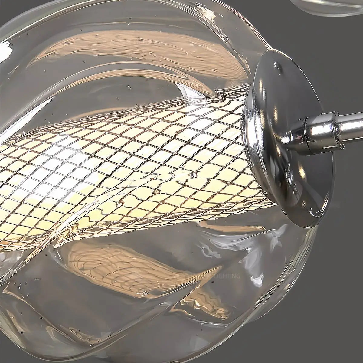 Feyran French Minimalist Glass Ball Chandelier