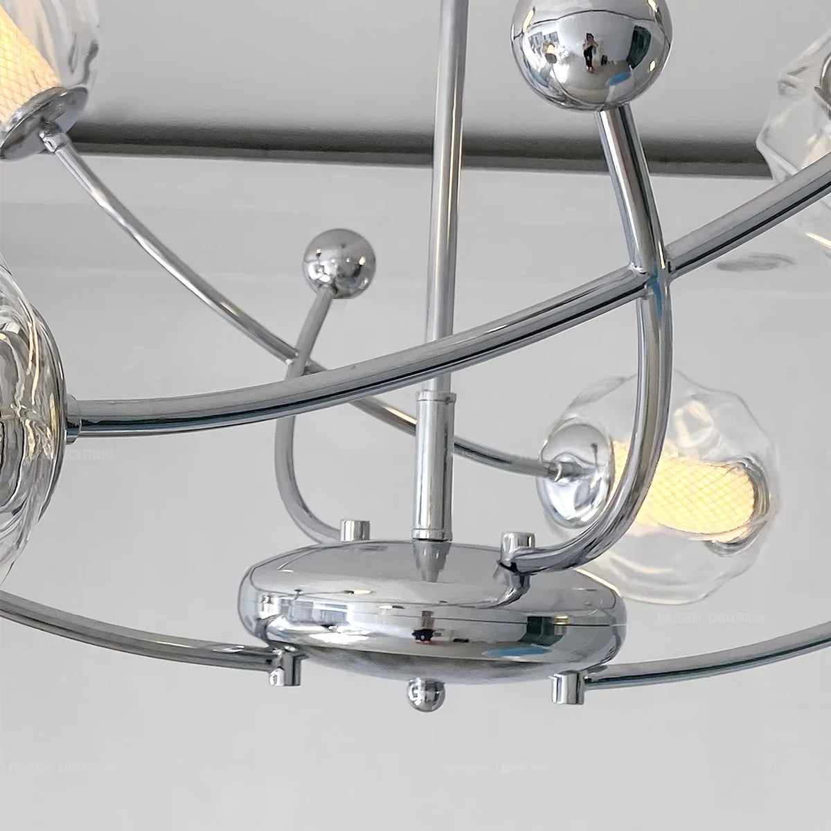 Feyran French Minimalist Glass Ball Chandelier