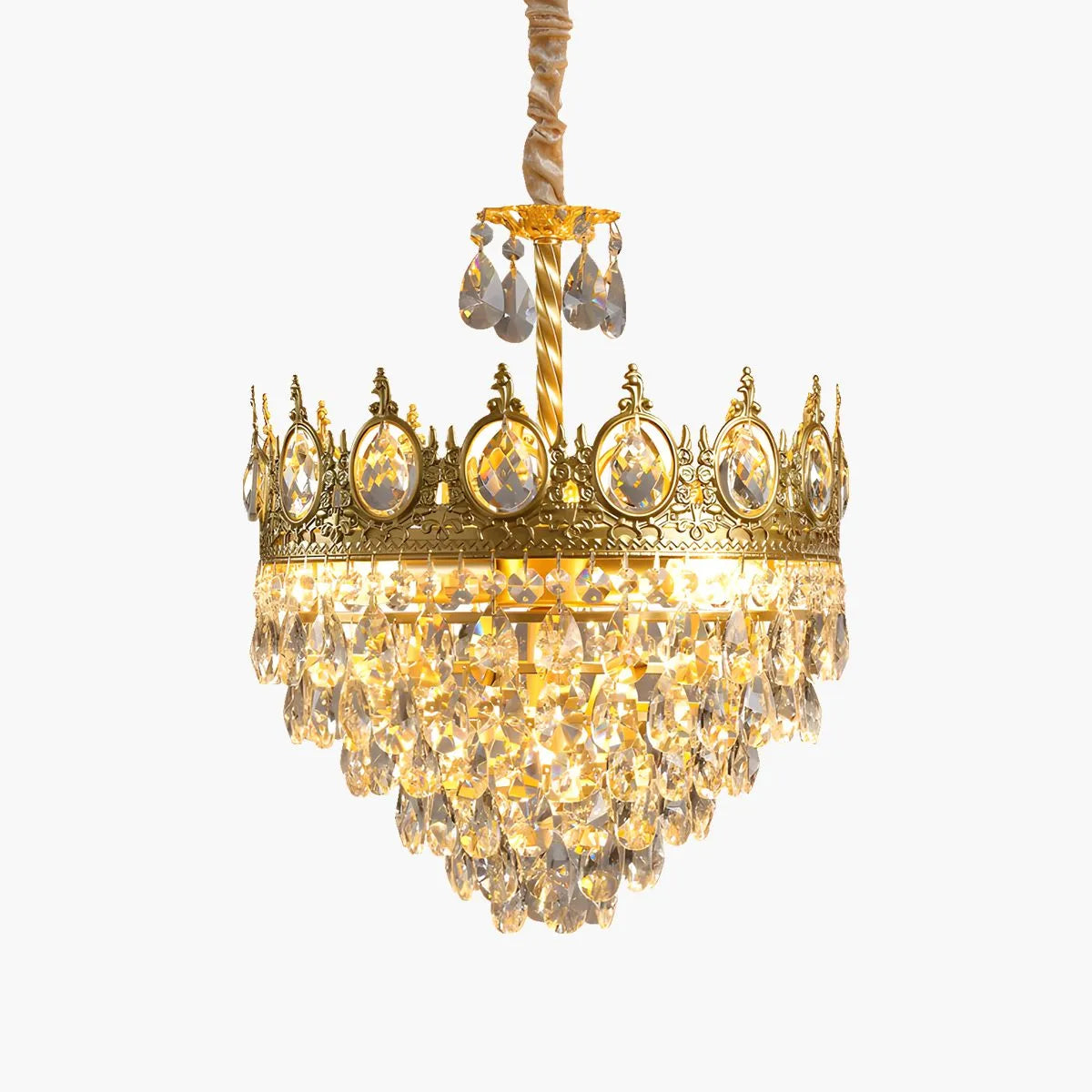 Feyran French Retro Crystal Chandelier for Dining Room