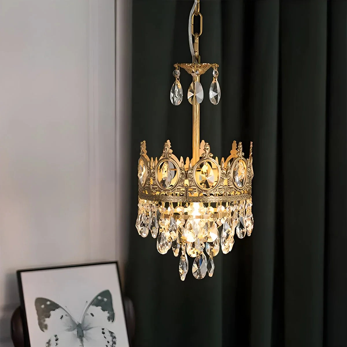 Feyran French Retro Crystal Chandelier for Dining Room