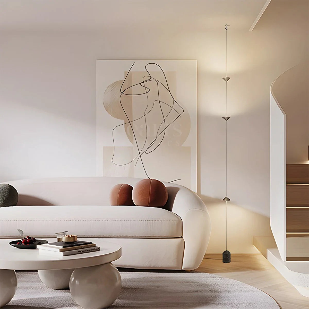 Feyran Full Length Minimalist Linear Floor Lamp