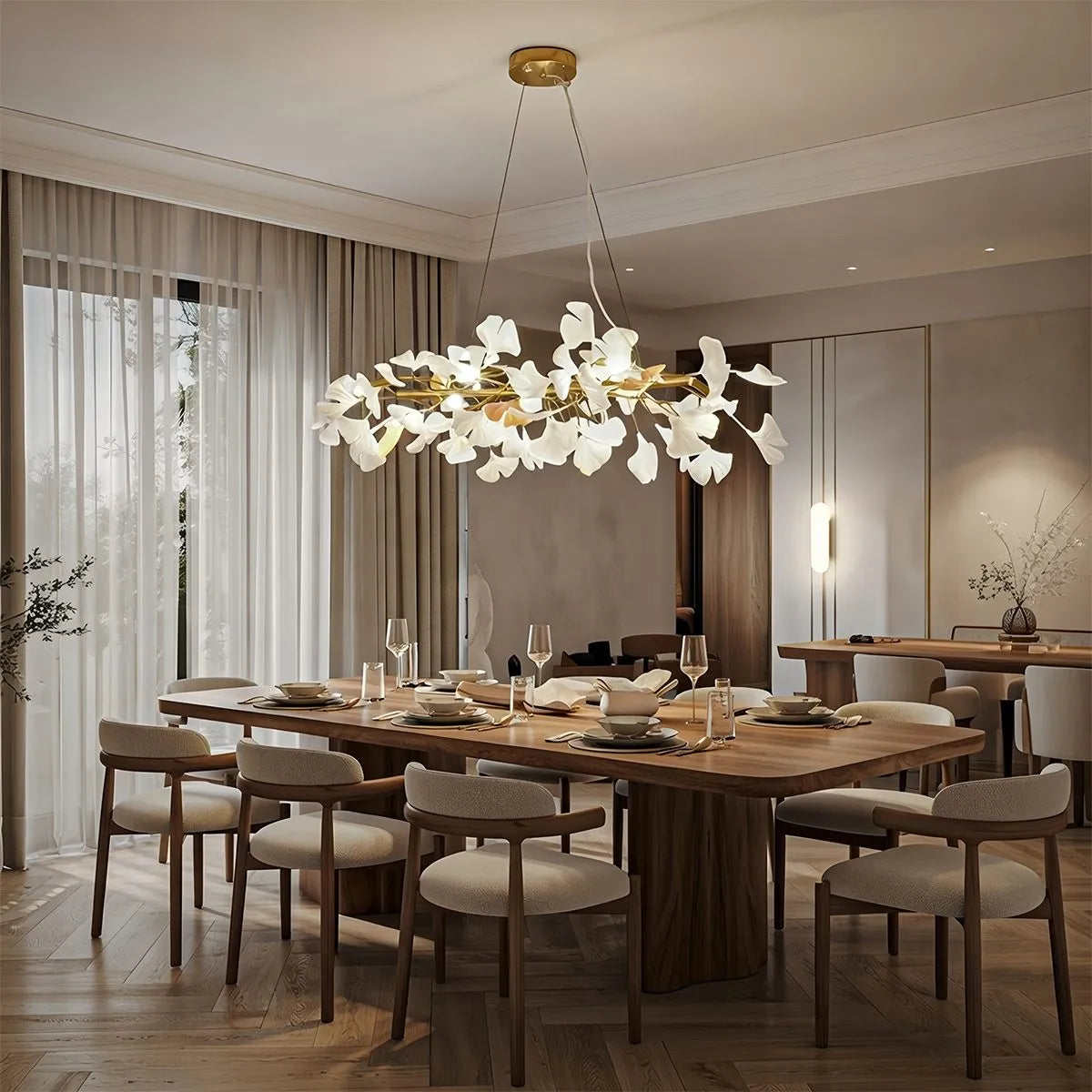 Feyran Ginkgo Chandelier M for Dining Table