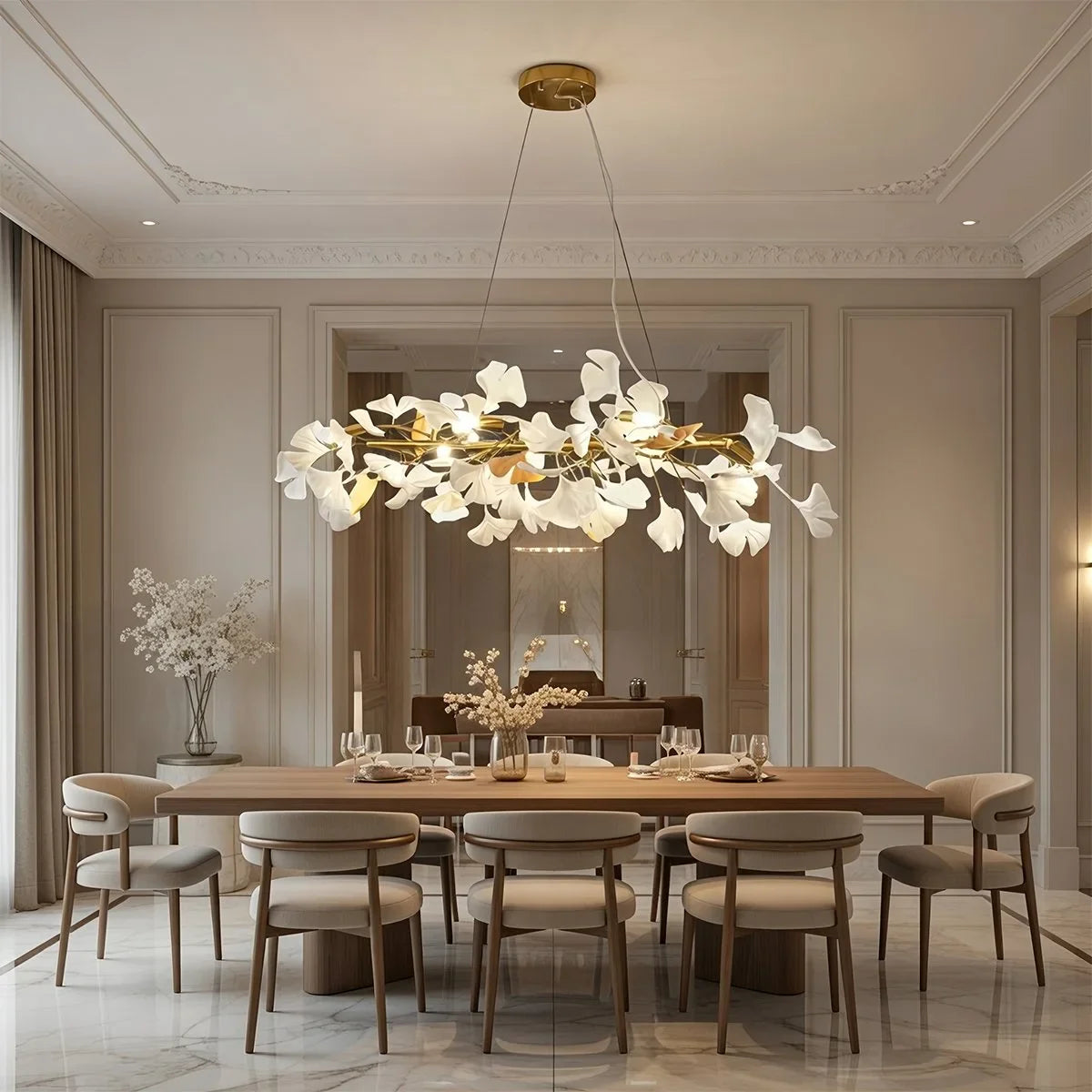 Feyran Ginkgo Chandelier M for Dining Table