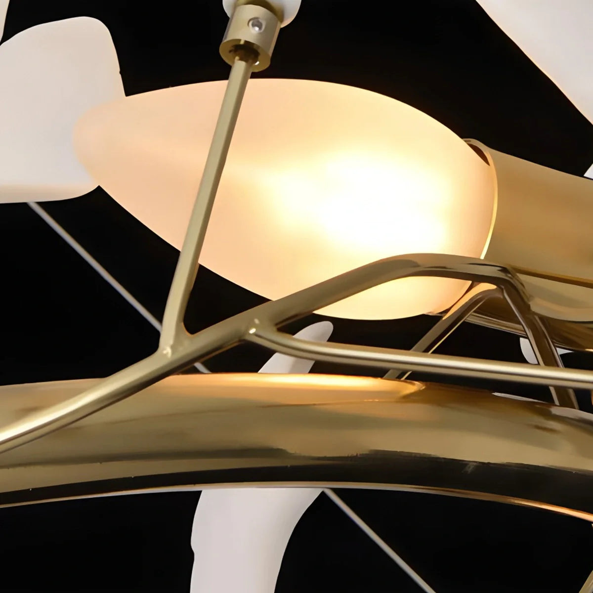 Feyran Ginkgo Chandelier Q for High Ceiling
