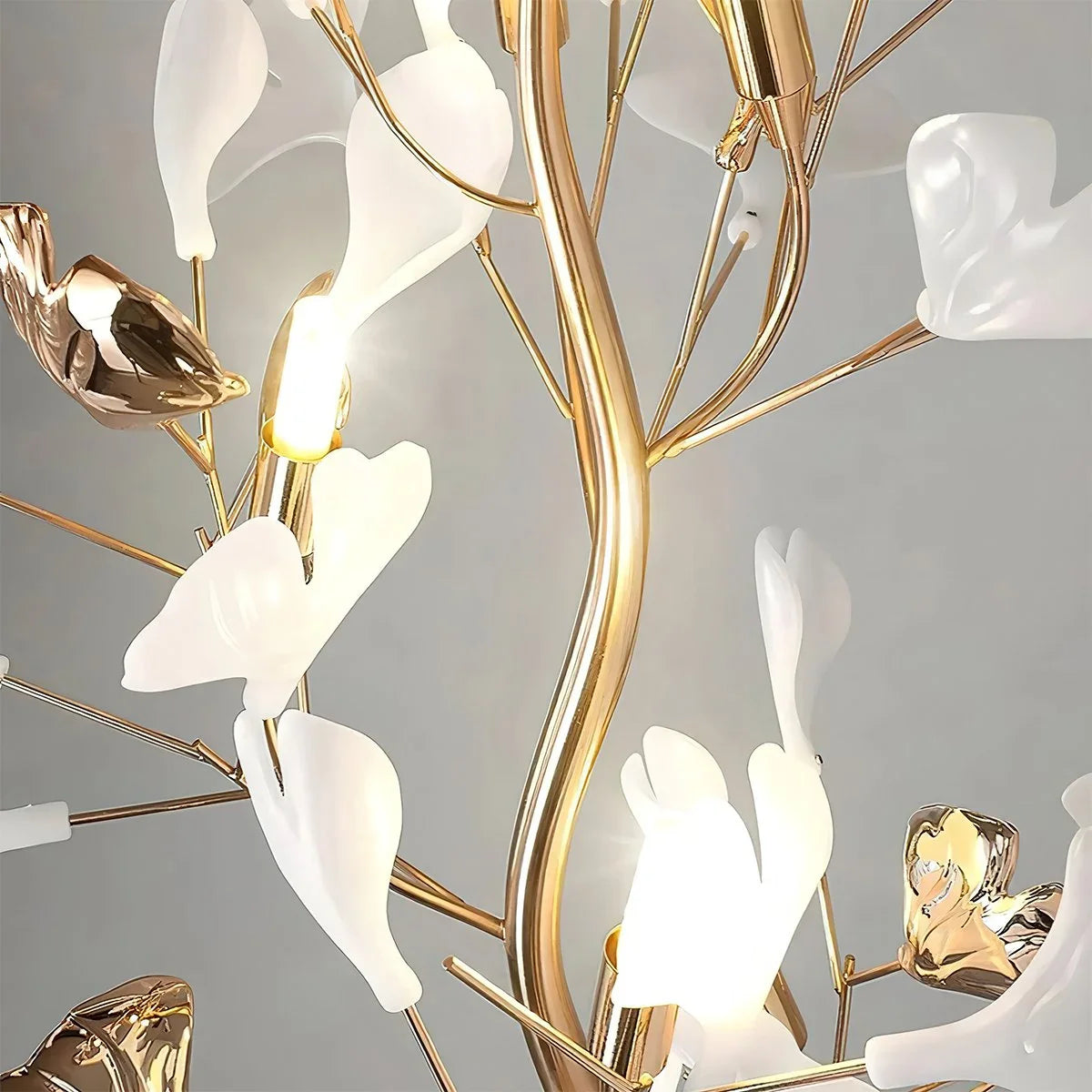 Feyran Ginkgo Leaf Floor Lamp for Living Room