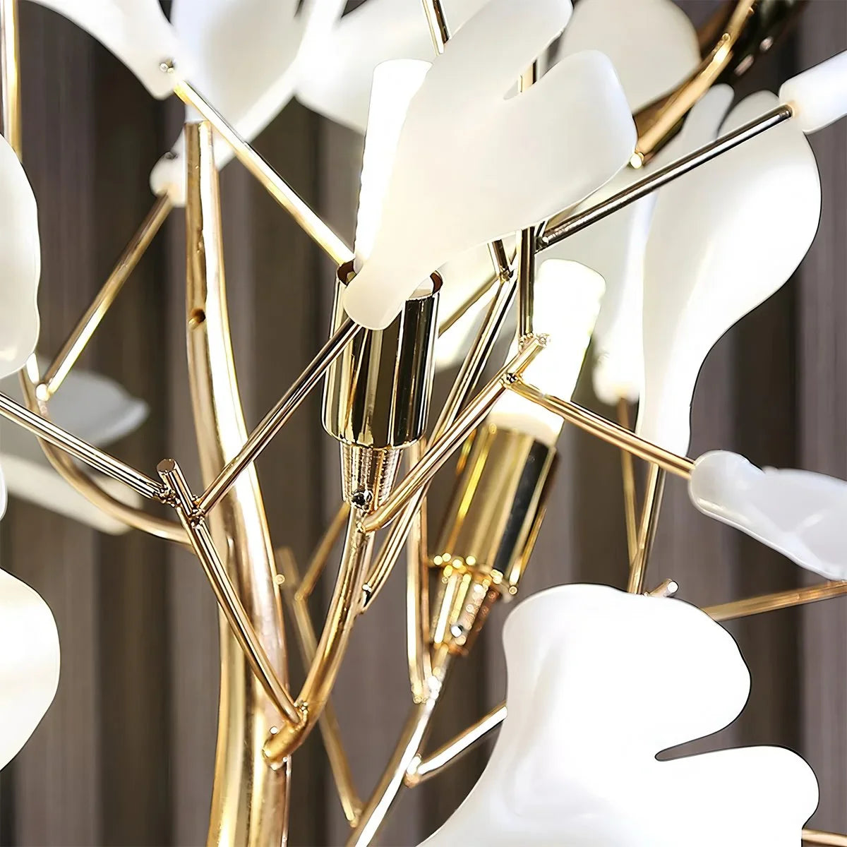 Feyran Ginkgo Leaf Floor Lamp for Living Room