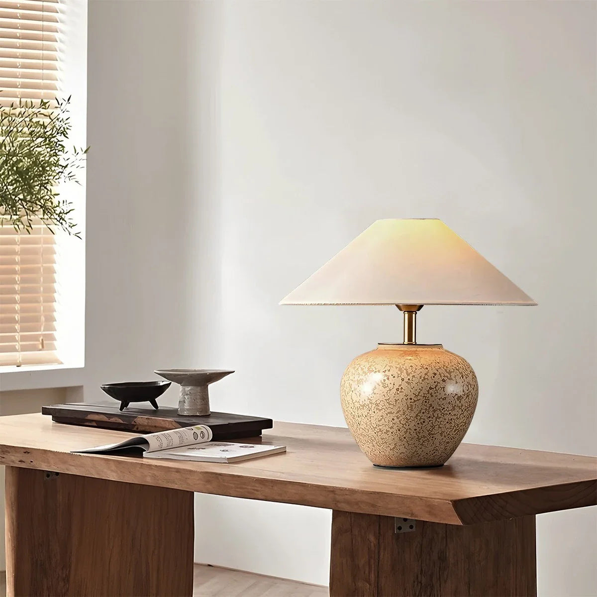 Feyran Glazed Ceramic Table Lamp
