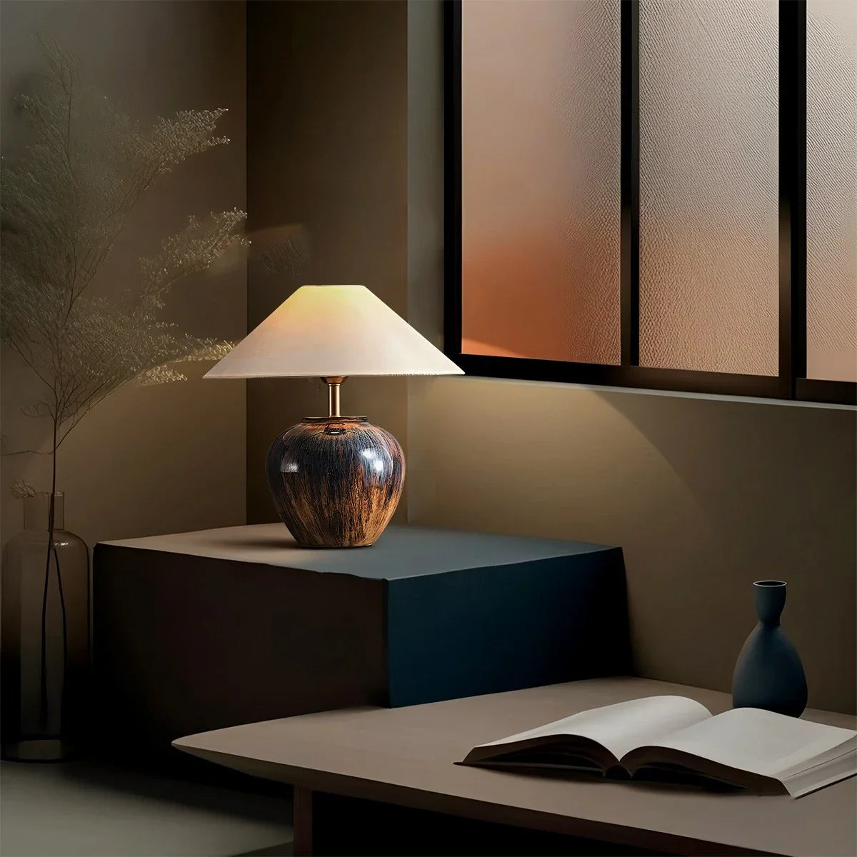 Feyran Glazed Ceramic Table Lamp