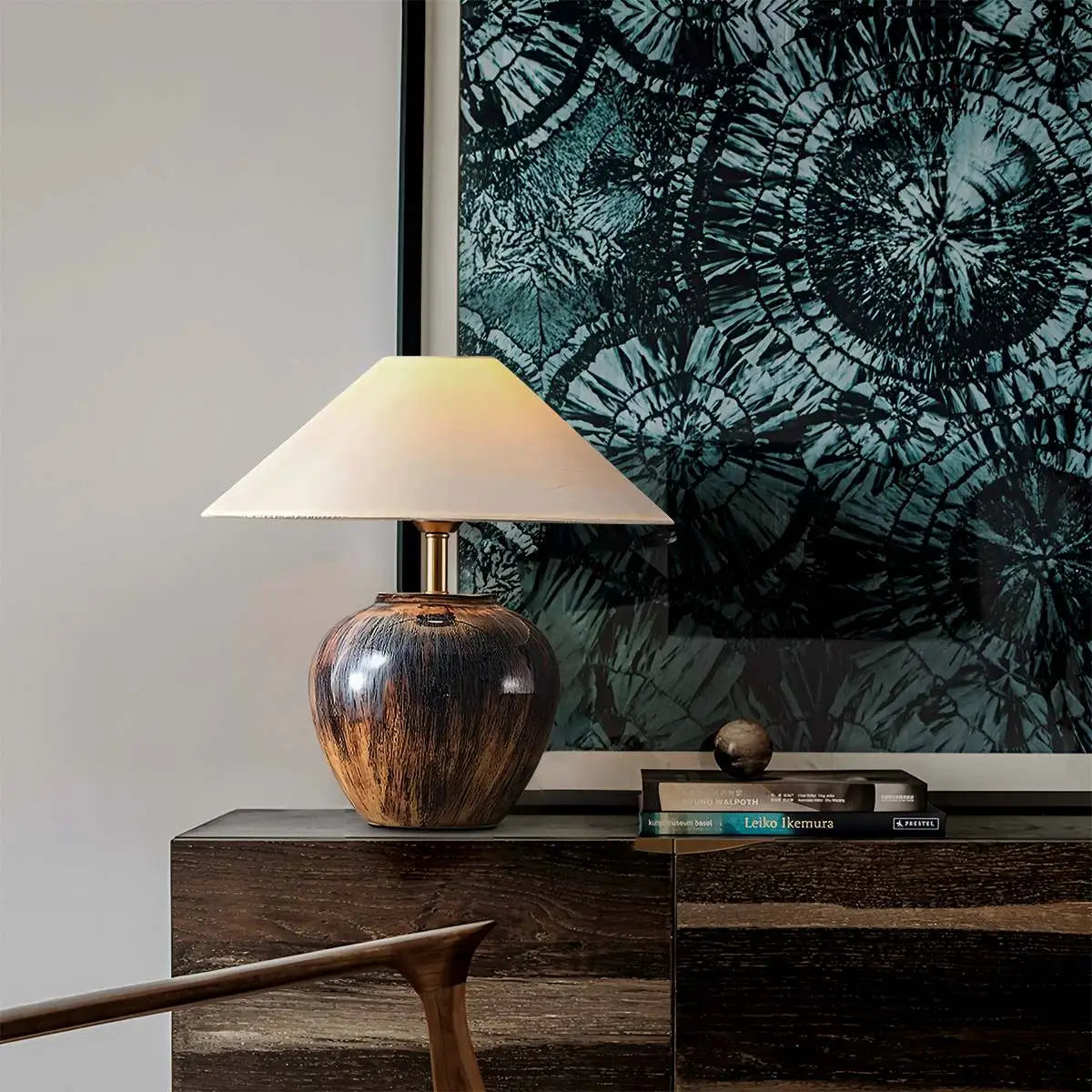 Feyran Glazed Ceramic Table Lamp