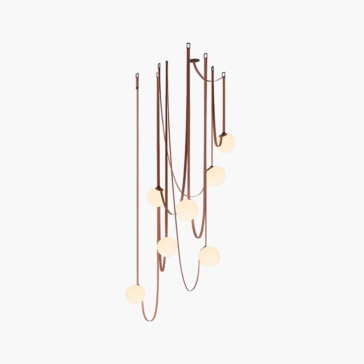 Feyran Modern Leather Strap Globe Pendant Light