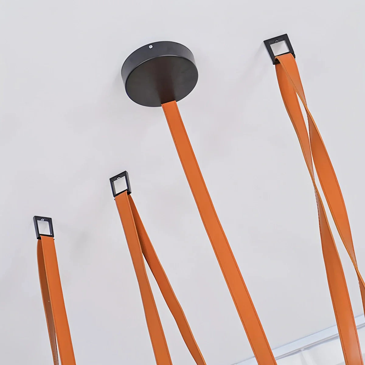 Feyran Modern Leather Strap Globe Pendant Light