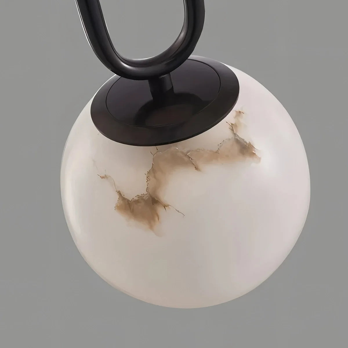 Feyran Gong Alabaster Globe Pendant Light for Bedroom