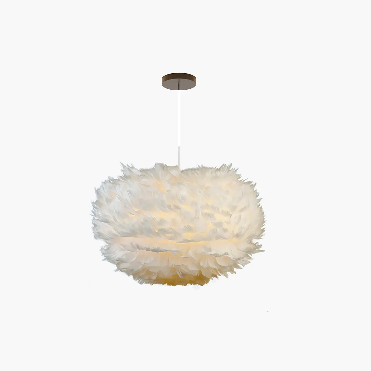 Feyran Goose Feather Pendant Light for Bedroom