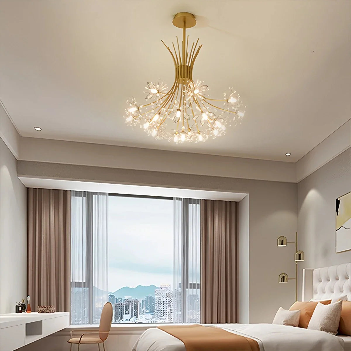 Feyran Gypsophila Bouquet Crystal Chandelier