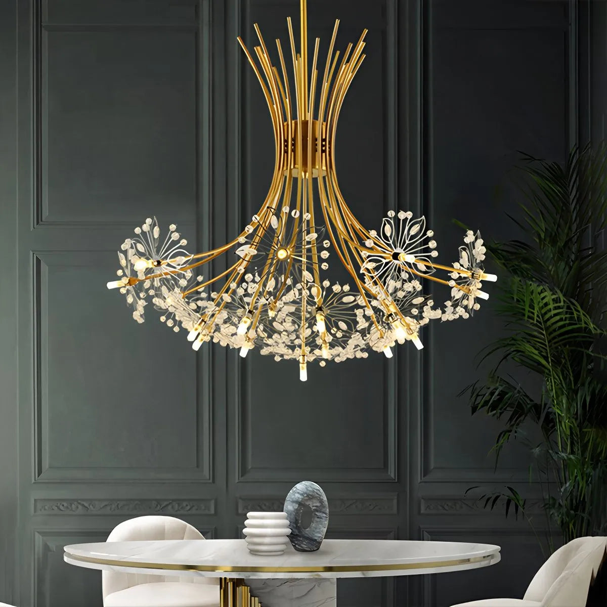 Feyran Gypsophila Bouquet Crystal Chandelier