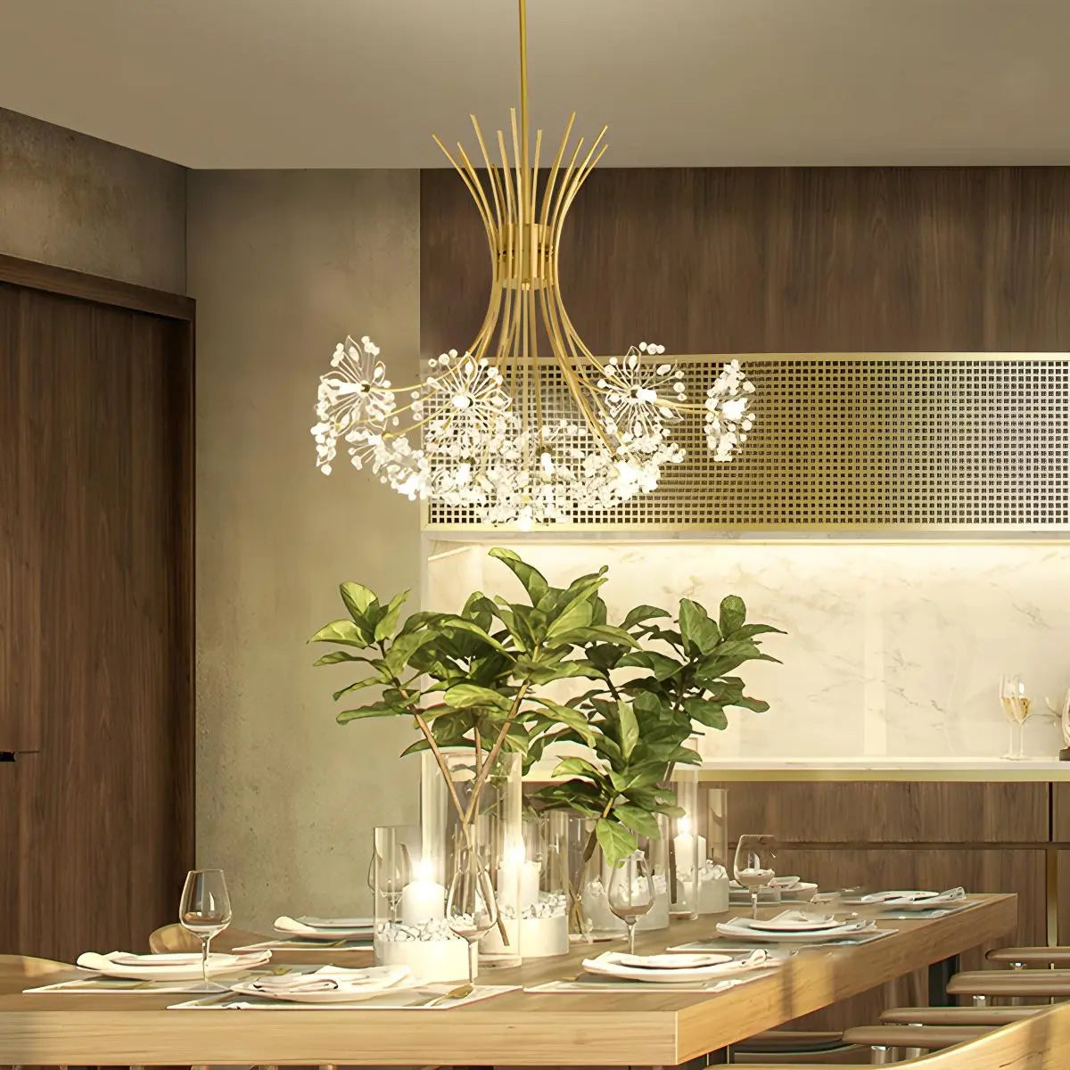 Feyran Gypsophila Bouquet Crystal Chandelier