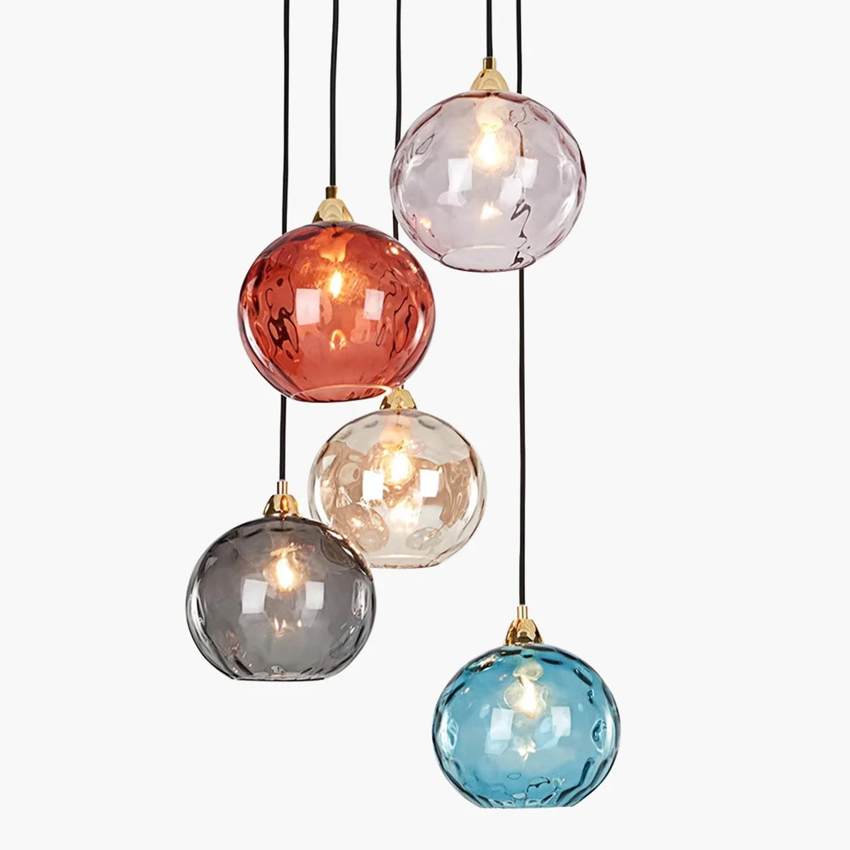 Feyran Colorful Glass Ball Pendant Light for Living Room