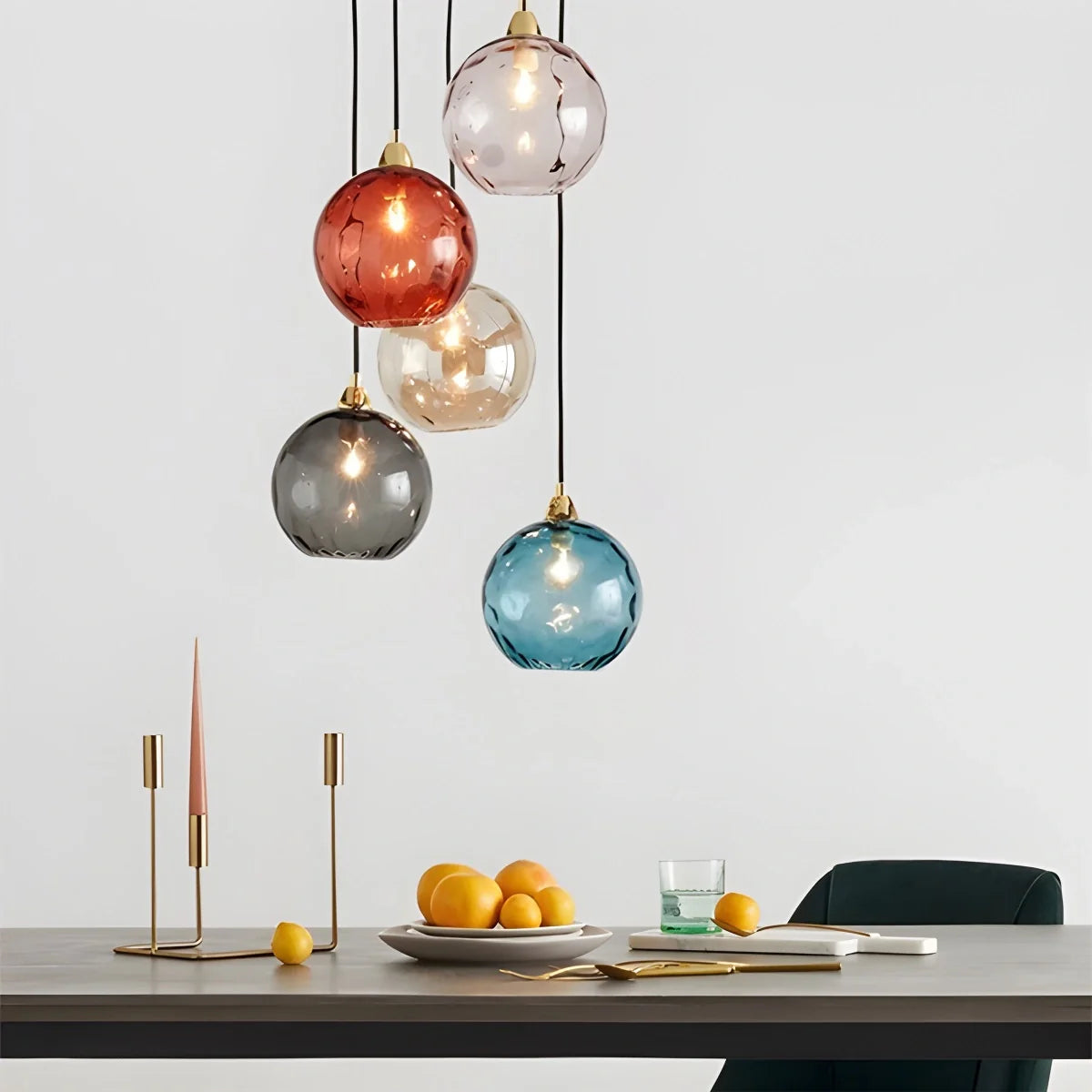 Feyran Colorful Glass Ball Pendant Light for Living Room