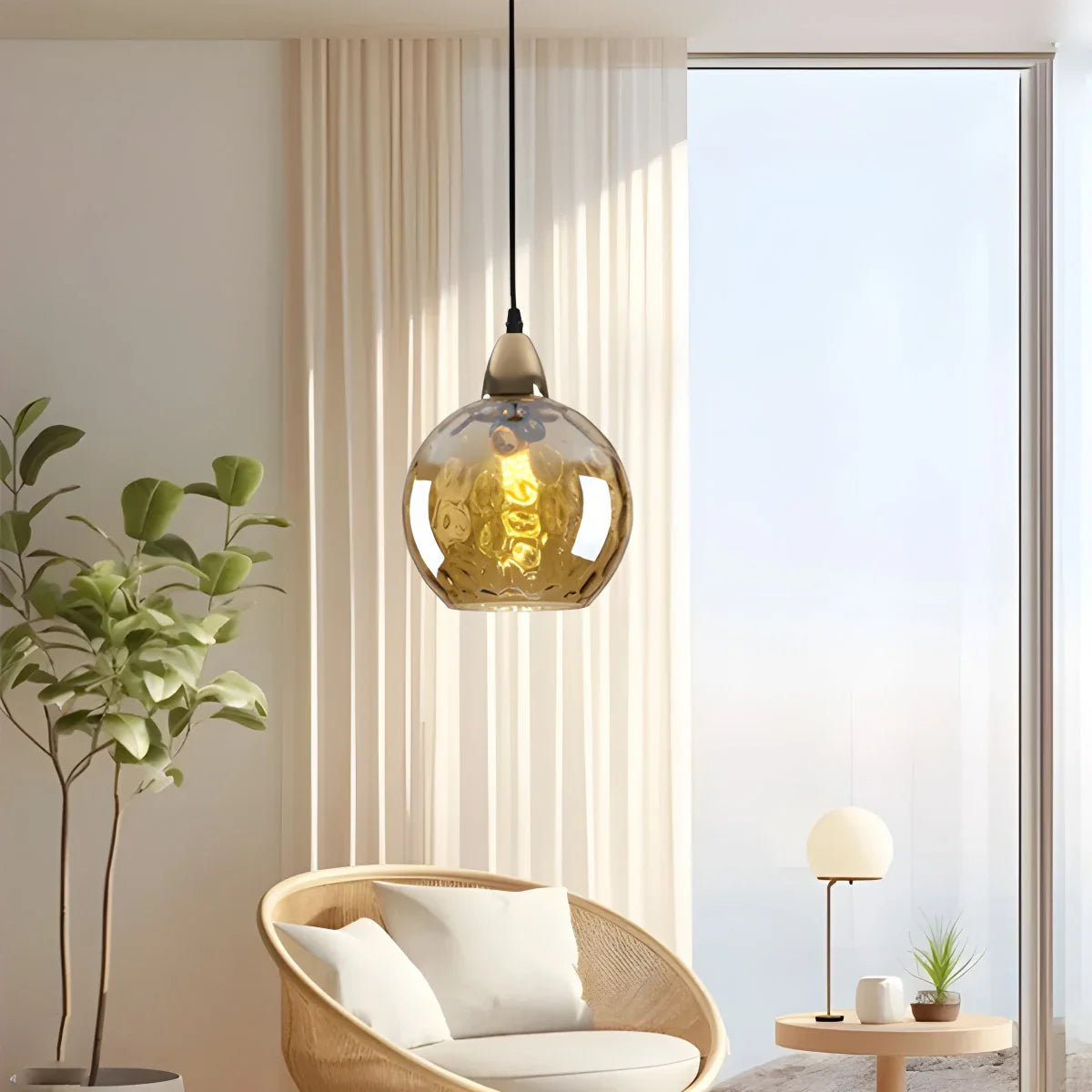 Feyran Colorful Glass Ball Pendant Light for Living Room