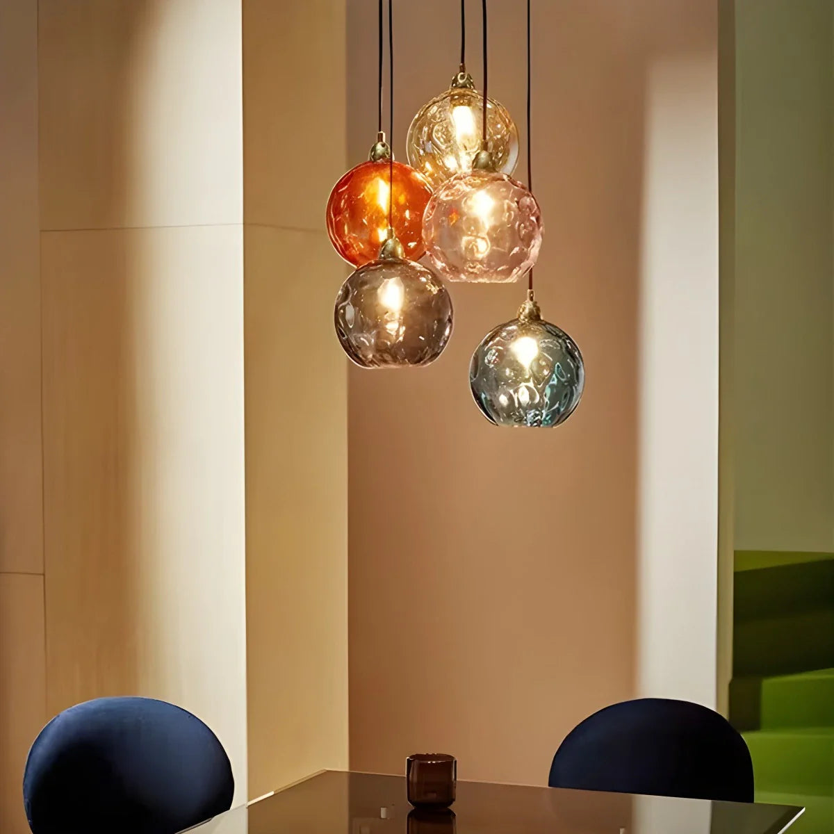 Feyran Colorful Glass Ball Pendant Light for Living Room