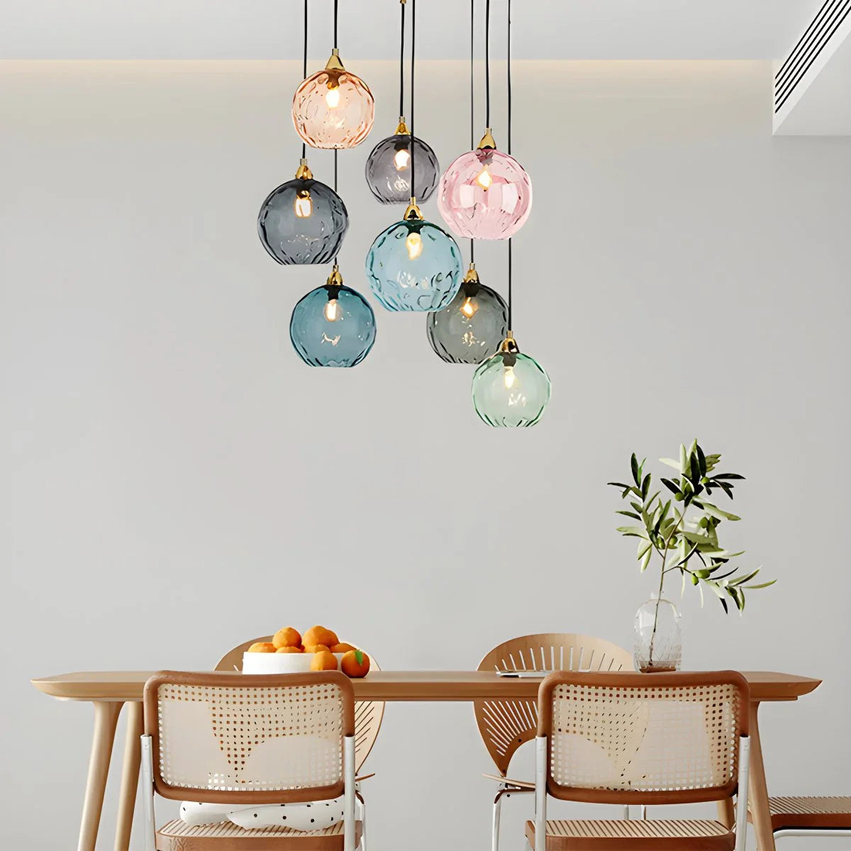 Feyran Colorful Glass Ball Pendant Light for Living Room