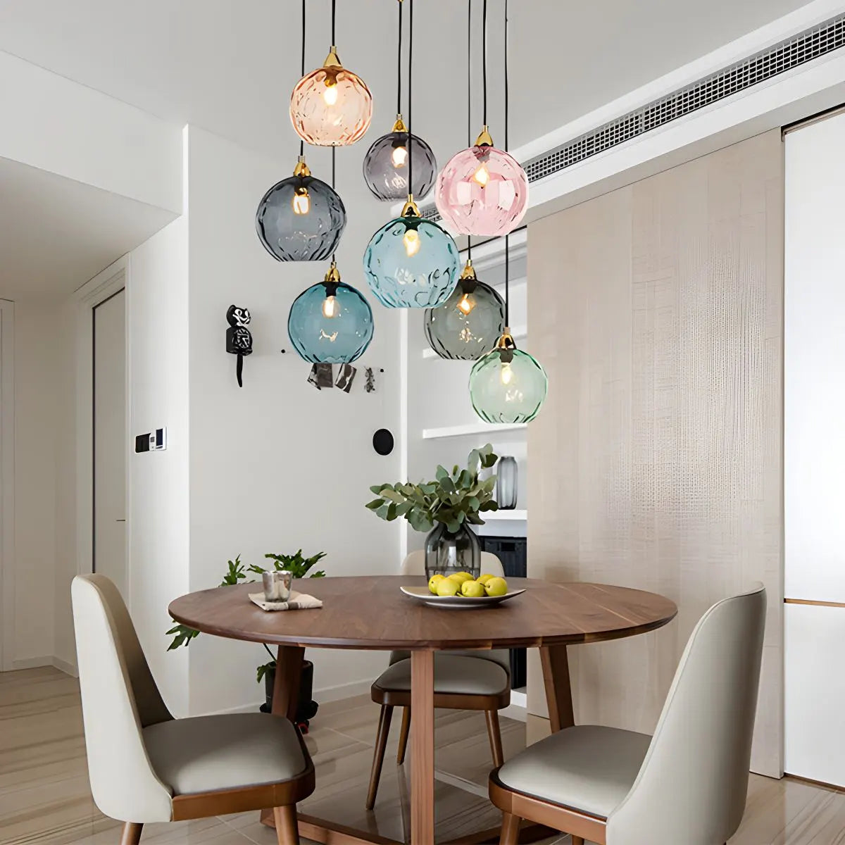 Feyran Colorful Glass Ball Pendant Light for Living Room