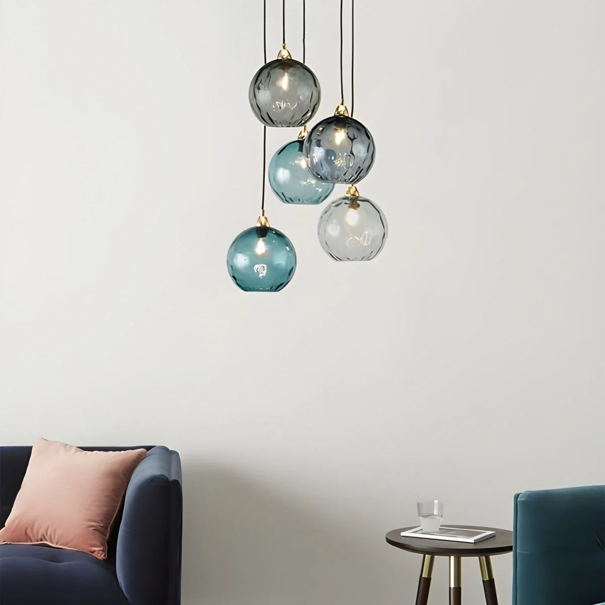 Feyran Colorful Glass Ball Pendant Light for Living Room