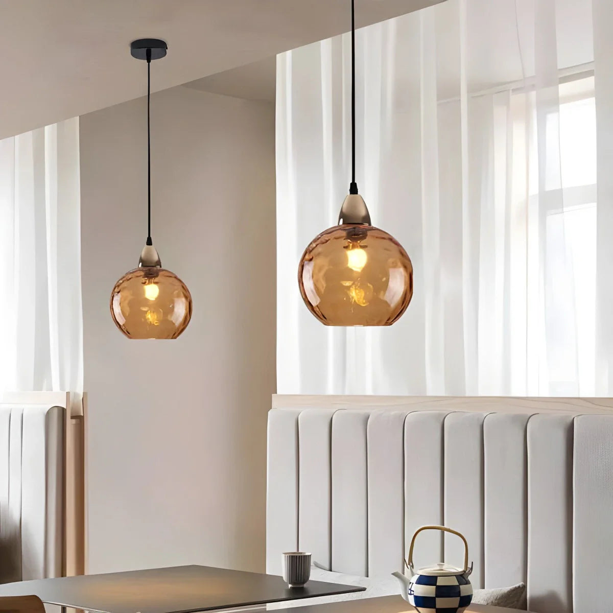 Feyran Colorful Glass Ball Pendant Light for Living Room