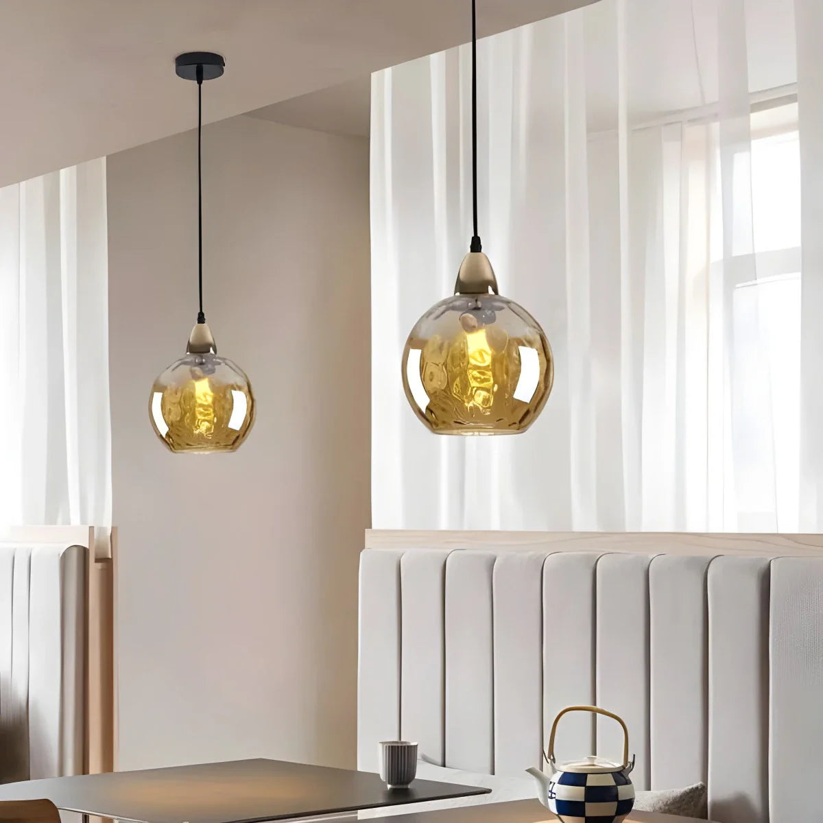 Feyran Colorful Glass Ball Pendant Light for Living Room