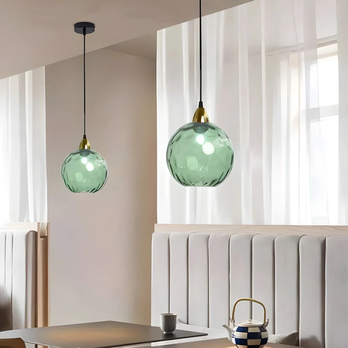 Feyran Colorful Glass Ball Pendant Light for Living Room