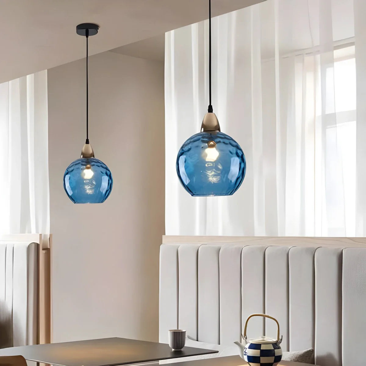 Feyran Colorful Glass Ball Pendant Light for Living Room