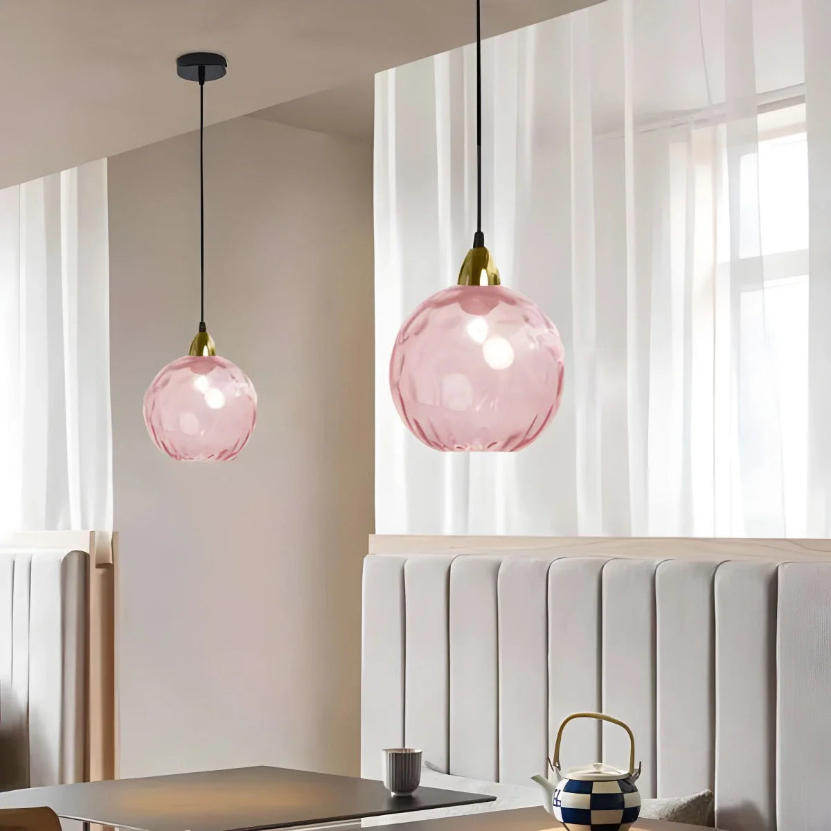 Feyran Colorful Glass Ball Pendant Light for Living Room