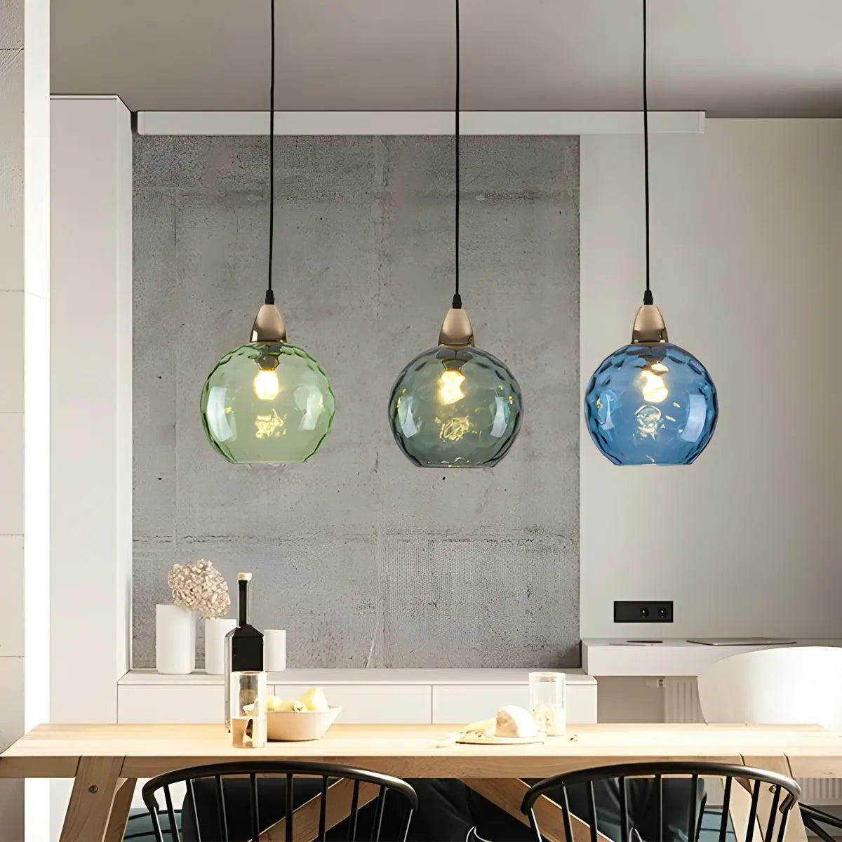 Feyran Colorful Glass Ball Pendant Light for Living Room