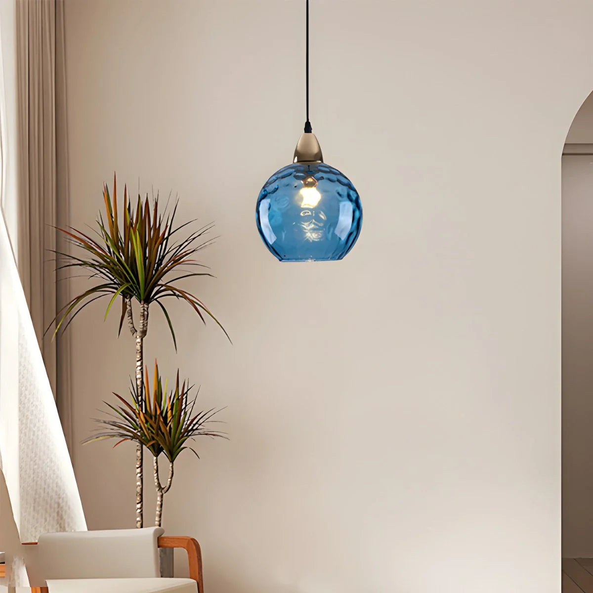 Feyran Colorful Glass Ball Pendant Light for Living Room