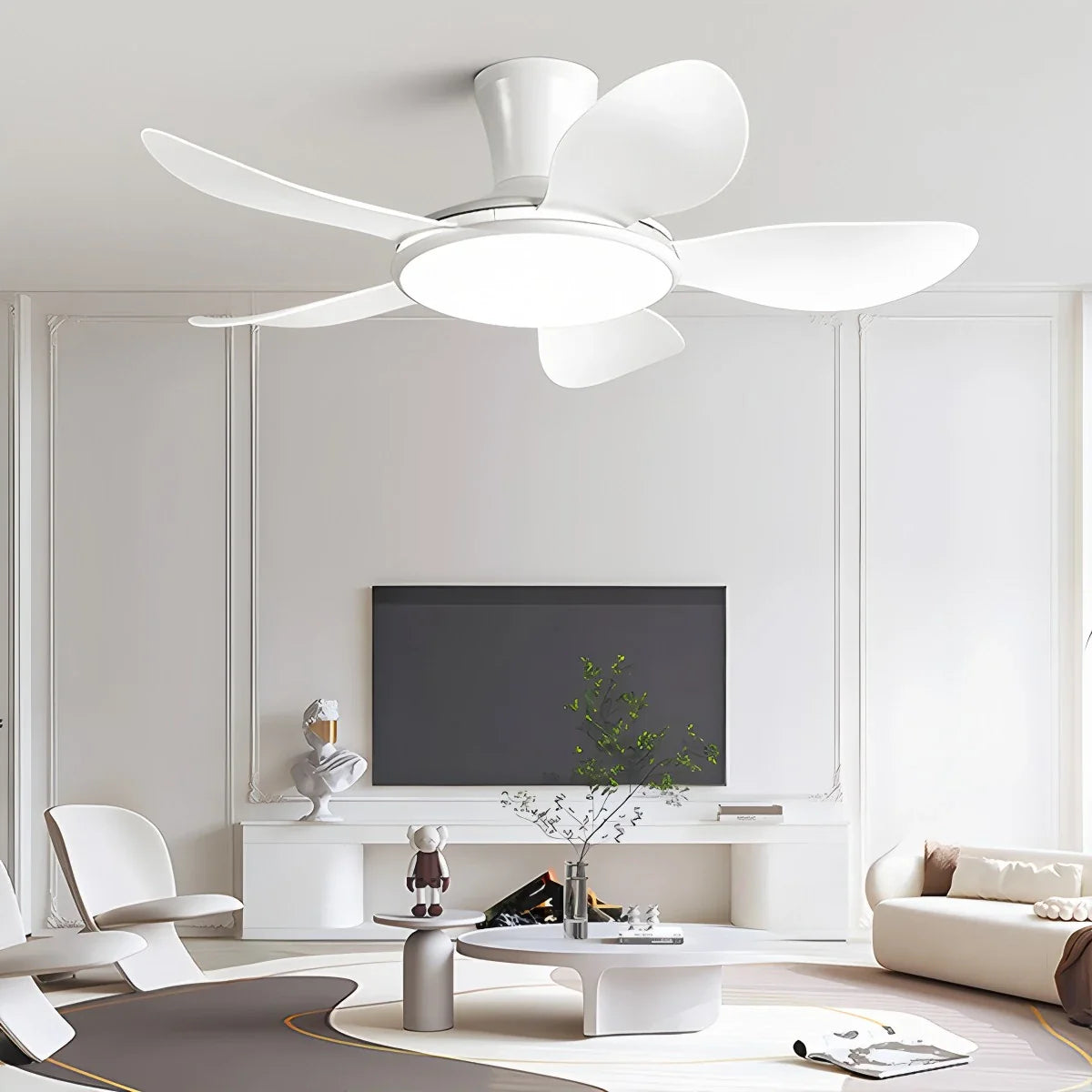 Feyran Silent Remote Control LED Ceiling Fan Light