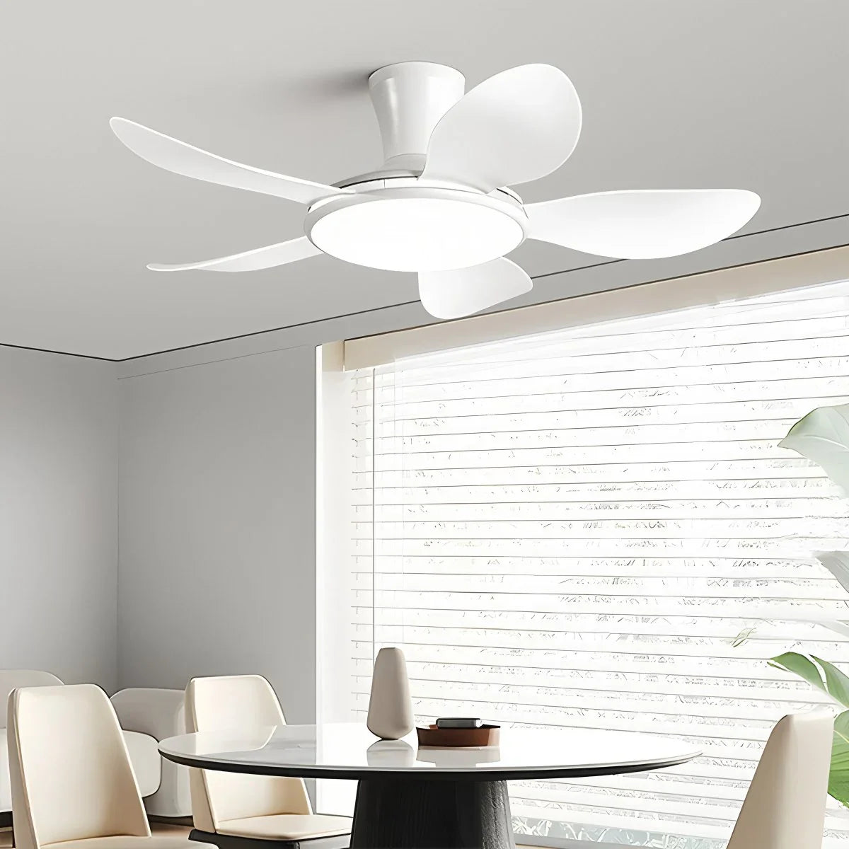 Feyran Silent Remote Control LED Ceiling Fan Light