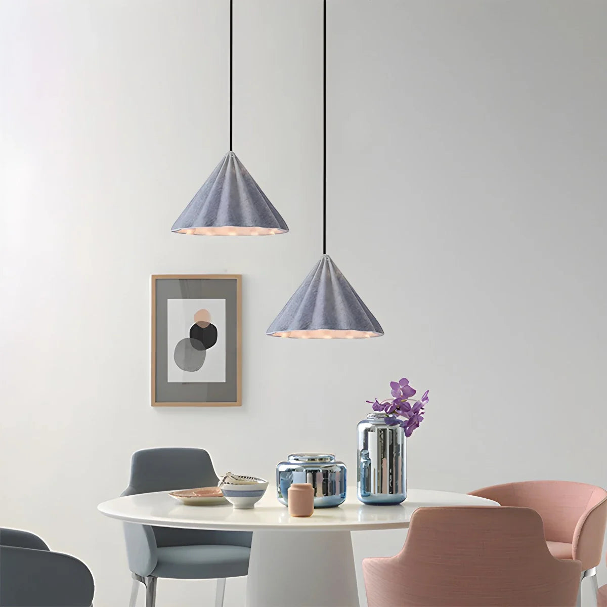Feyran Ice Cream Shaped Felt Pendant Light for Kids Room
