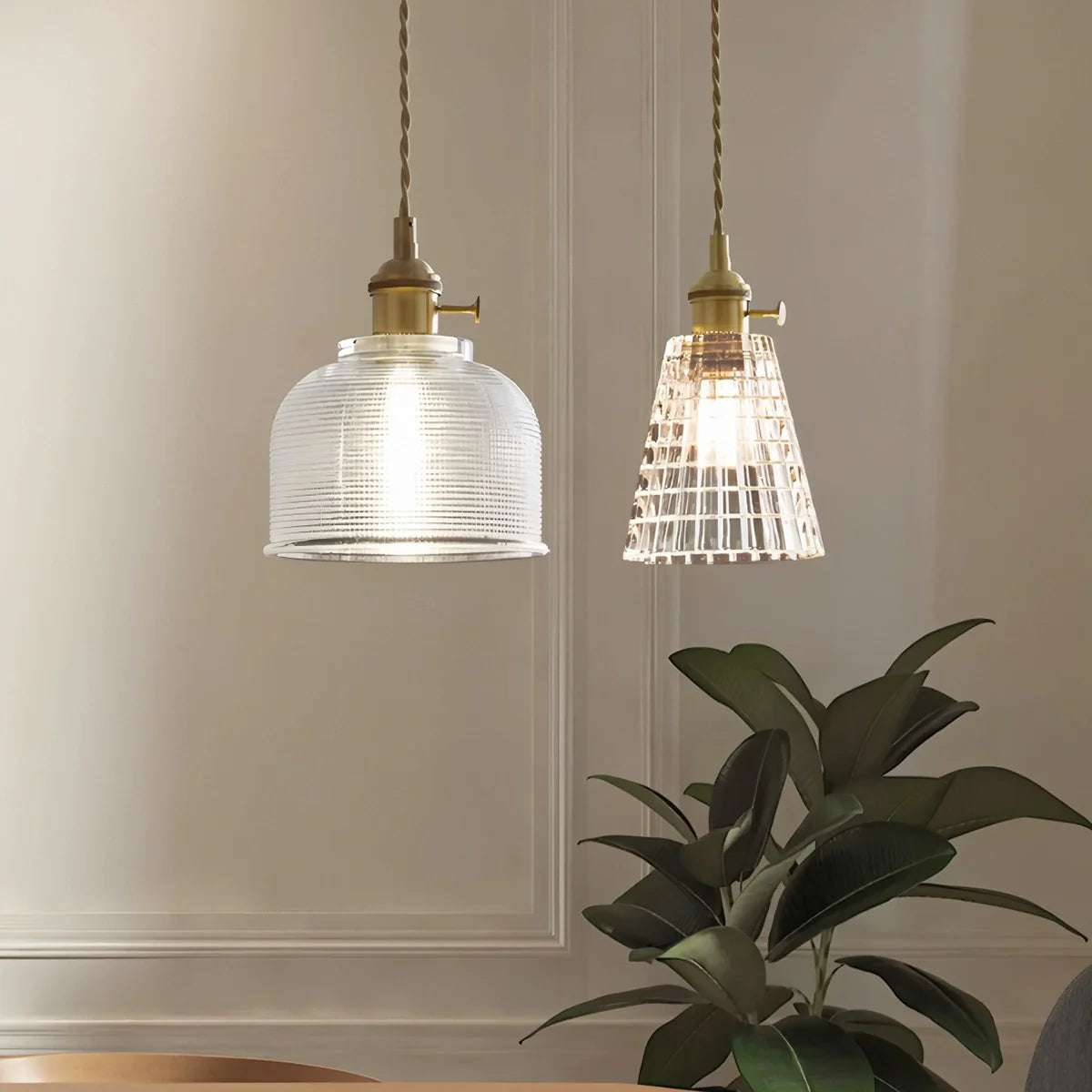 Feyran Isabel Glass Pendant Light for Kitchen Island