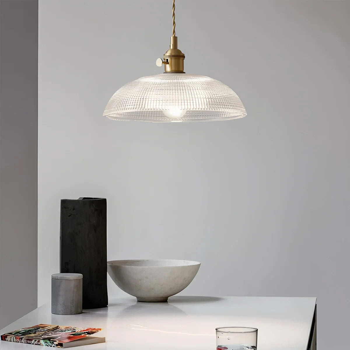 Feyran Isabel Glass Pendant Light for Kitchen Island