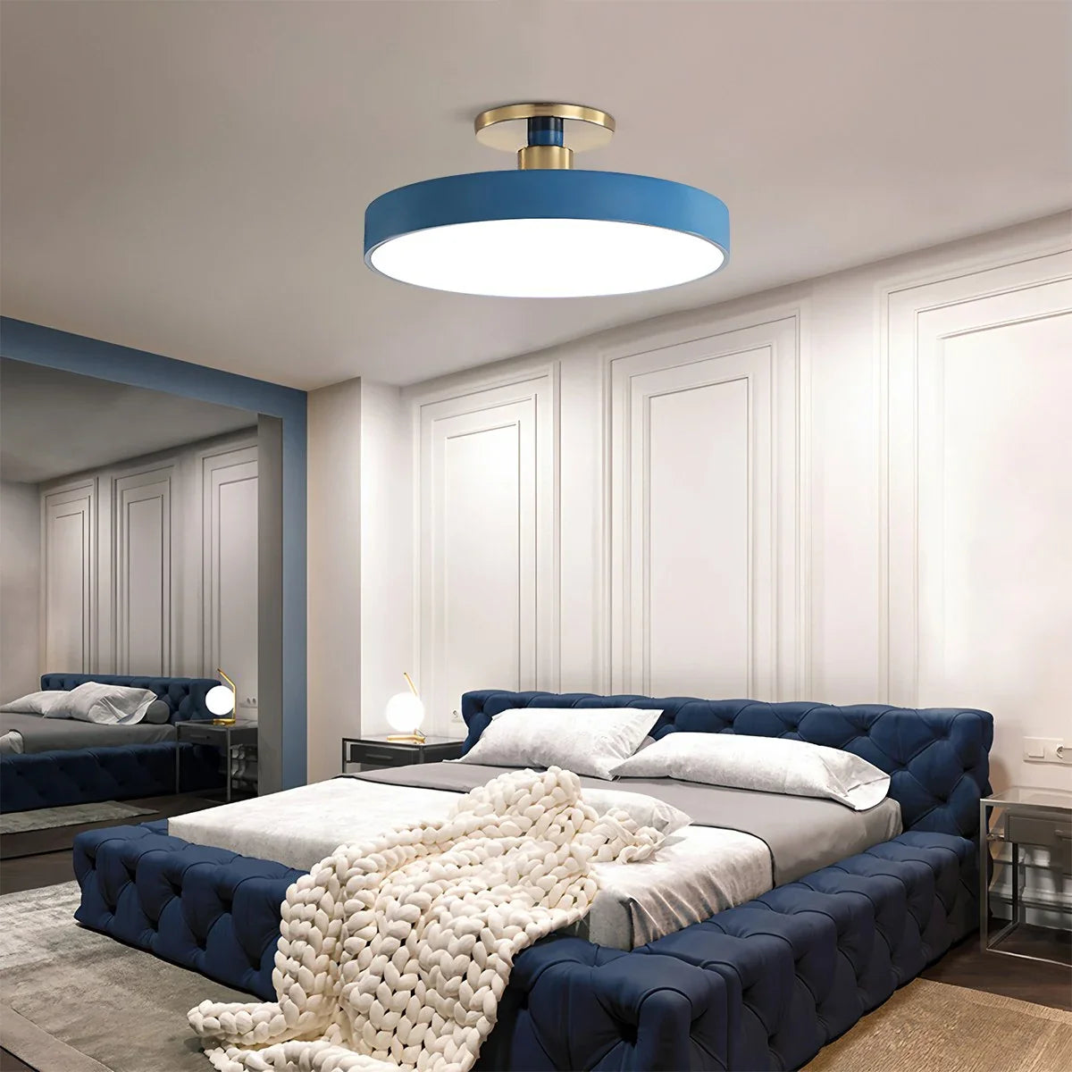 Feyran Isla Flush Mount Ceiling Lamp for Bedroom