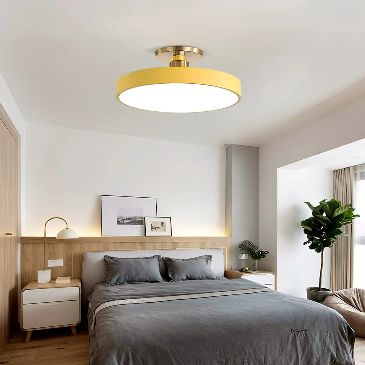 Feyran Isla Flush Mount Ceiling Lamp for Bedroom