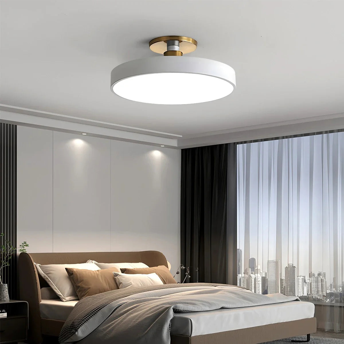 Feyran Isla Flush Mount Ceiling Lamp for Bedroom