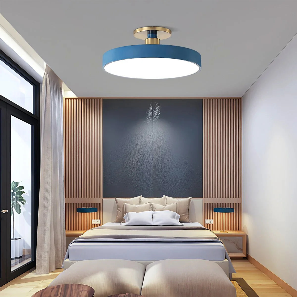 Feyran Isla Flush Mount Ceiling Lamp for Bedroom
