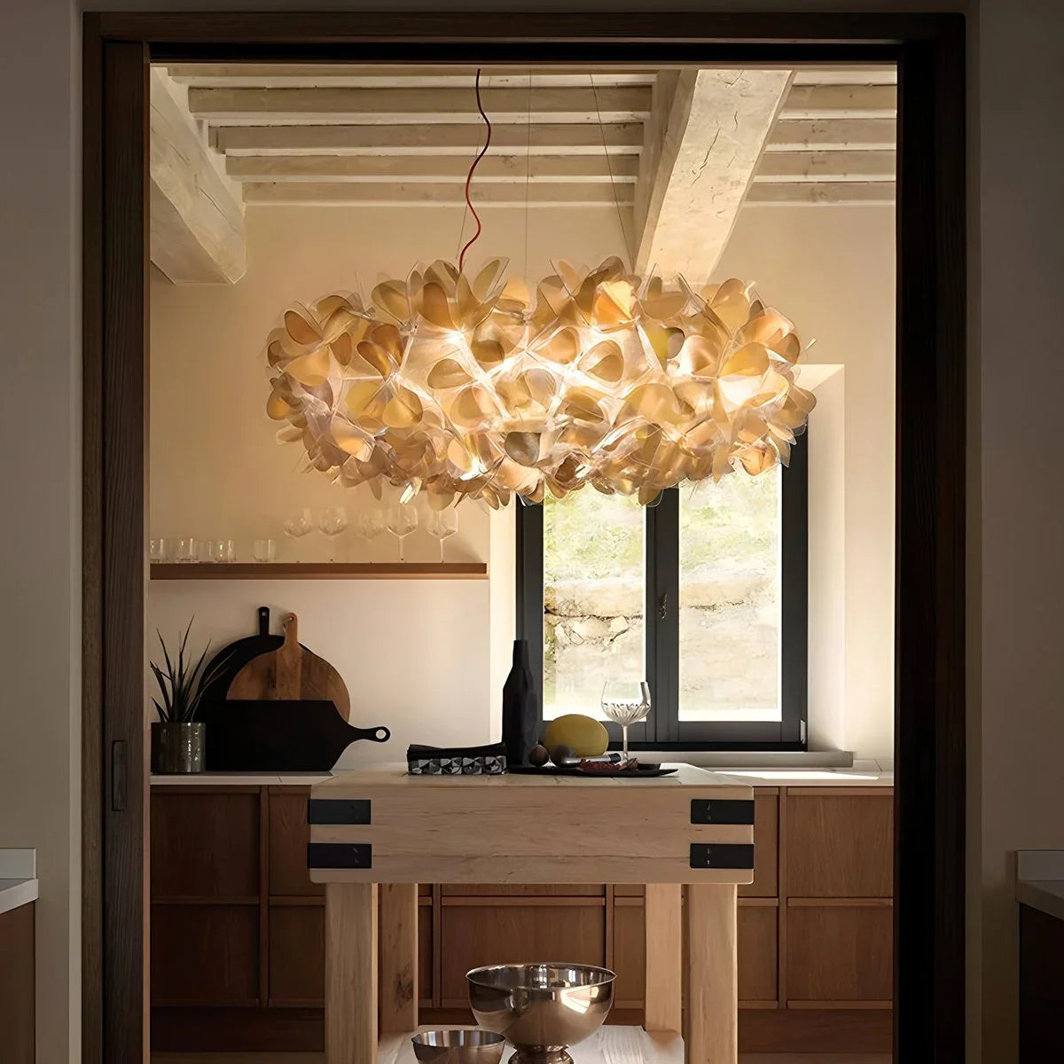 Feyran Italian Creative Petal Chandelier for Bedroom