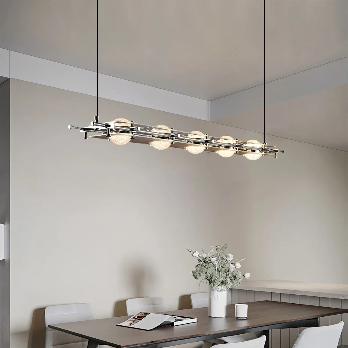 Feyran Italian Light Luxury Long Planetary Pendant Light