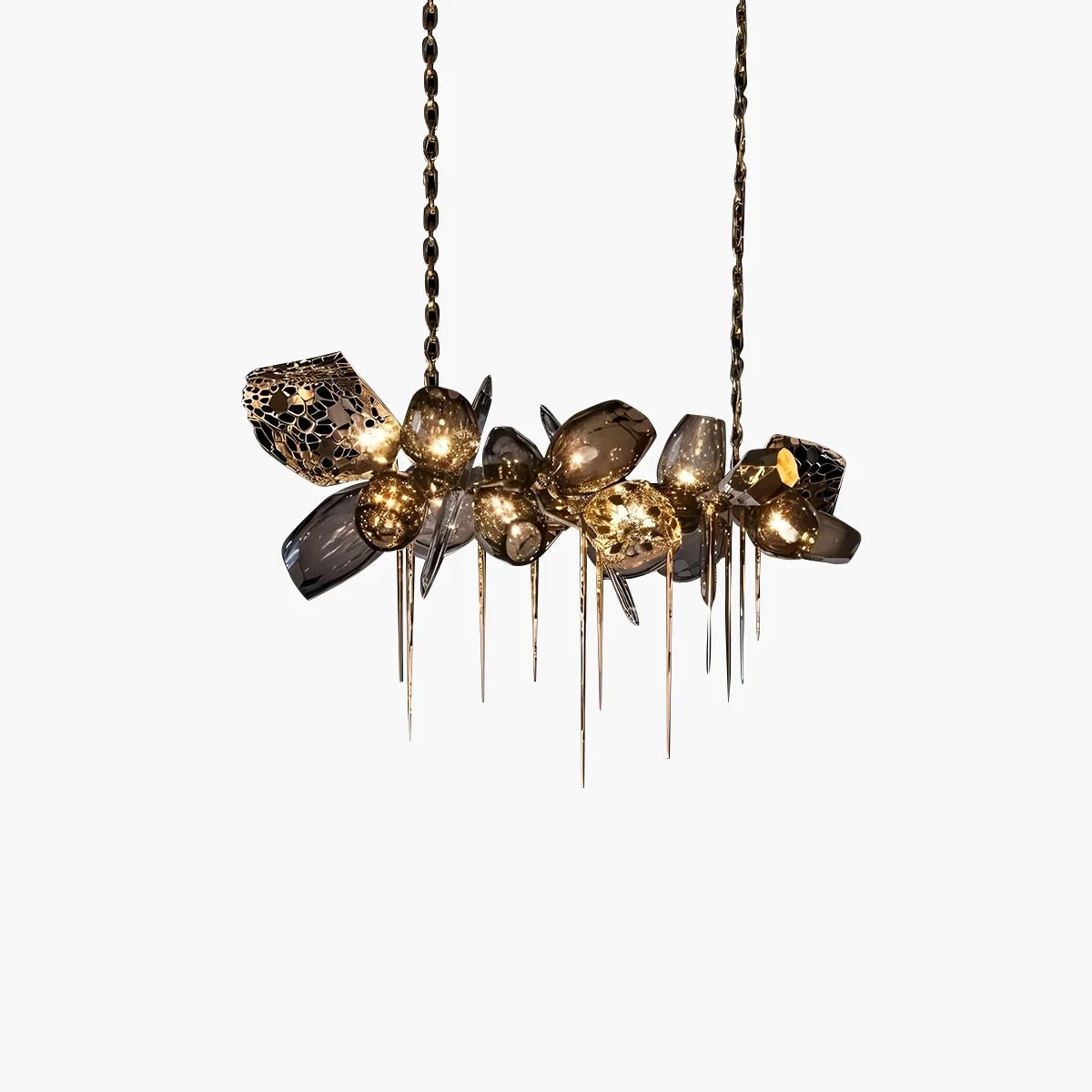 Feyran Kallisto Sculptural Glass Chandelier for Dining Room